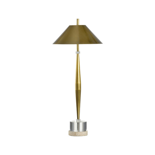 Chelsea House Luxurious Slim Gold Shade Table Lamp