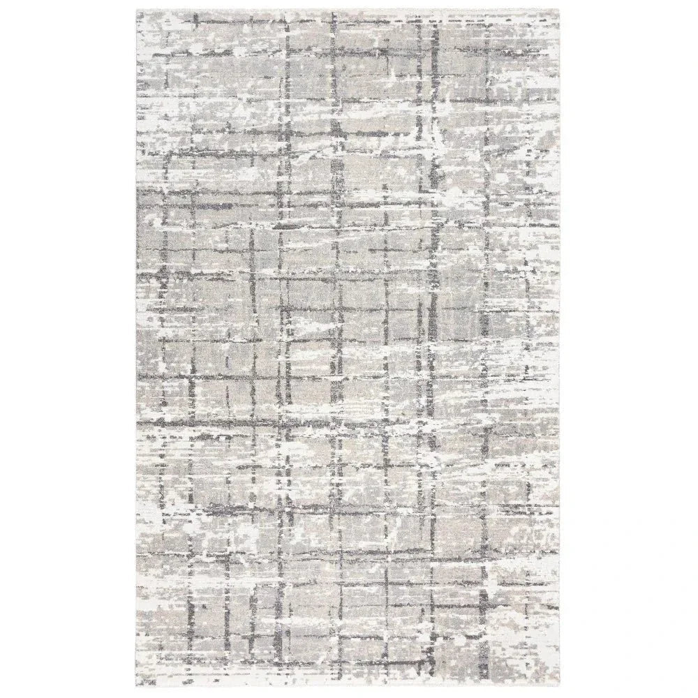 Baan Abstract / Gray Large Area Rugs For Living Room