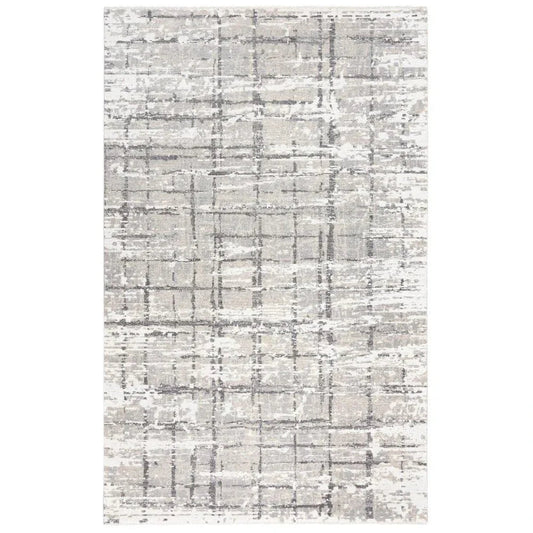 LOOMLAN Baan Abstract Gray Large Area Rugs