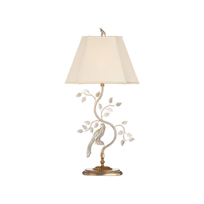 Chelsea House Crystal Bird Silver Table Lamp