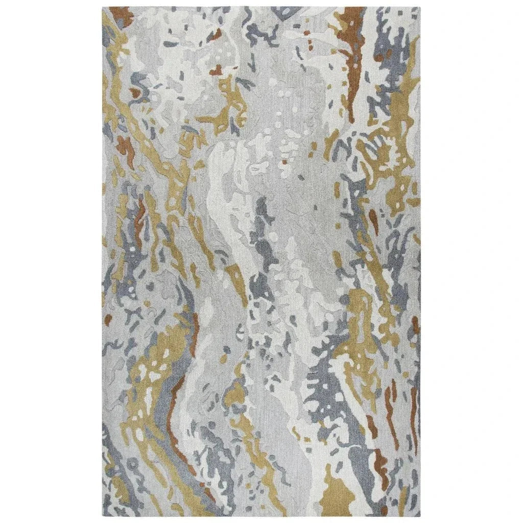 Cams Abstract Gray Large Area Rugs For Living Room