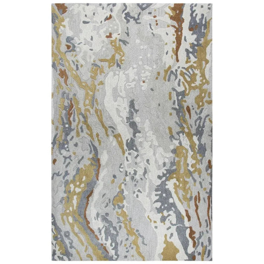 LOOMLAN Cams Abstract Gray Large Area Rugs
