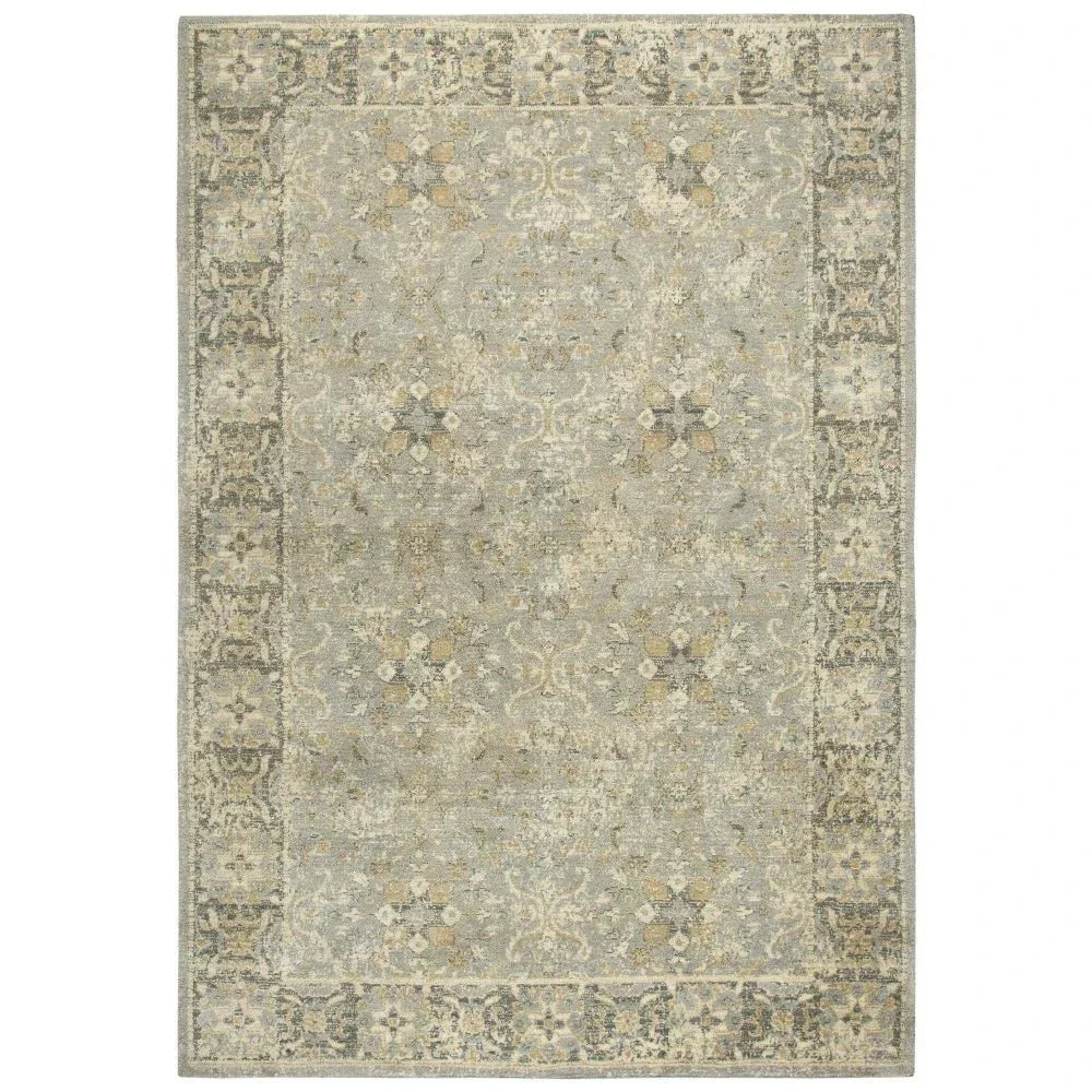 Cleo Persian Gray Large Area Rugs For Living Room
