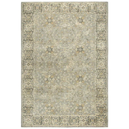 Cleo Persian Gray Large Area Rugs For Living Room