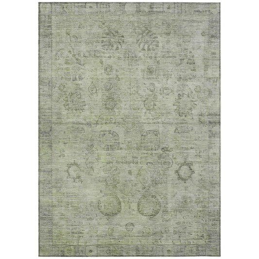 Laeanor Green Washable Indoor-Outdoor Rug