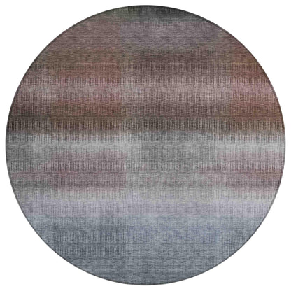 Haelor Brown Washable Indoor-Outdoor Rug