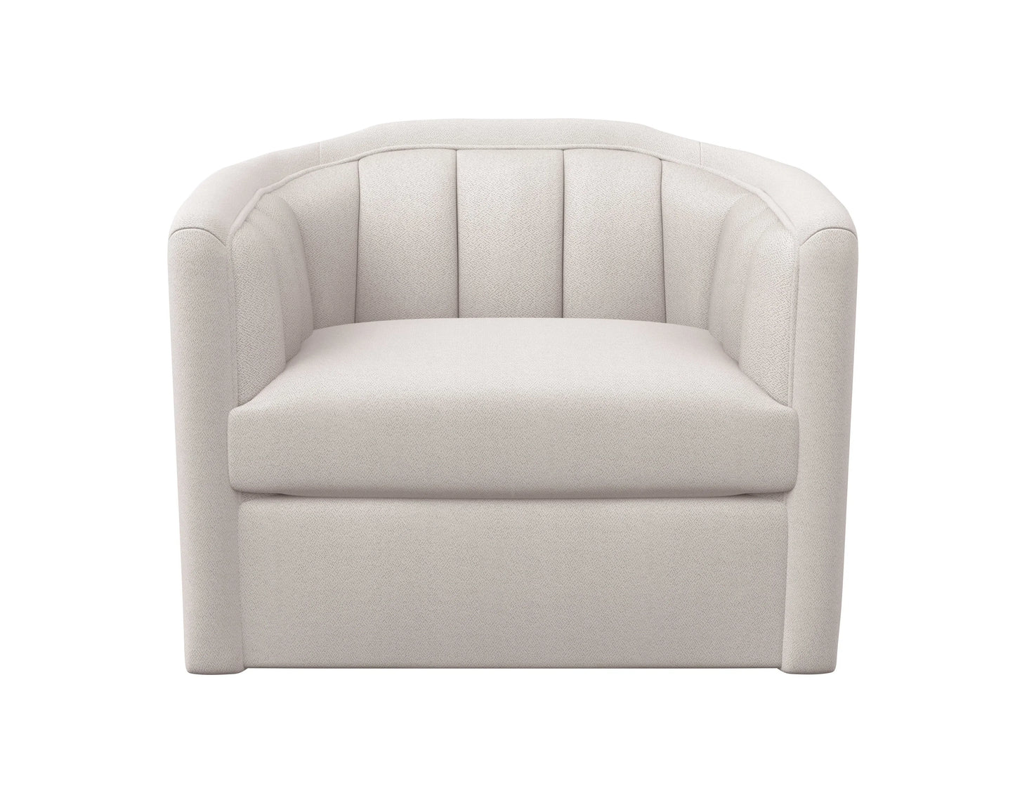 Birrit Fabric Upholstered Swivel Armchair