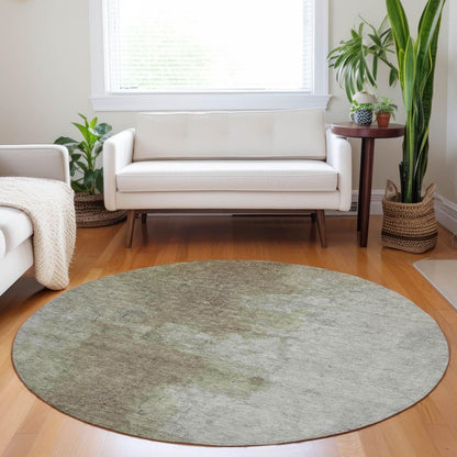 Iriel Brown Washable Indoor-Outdoor Rug