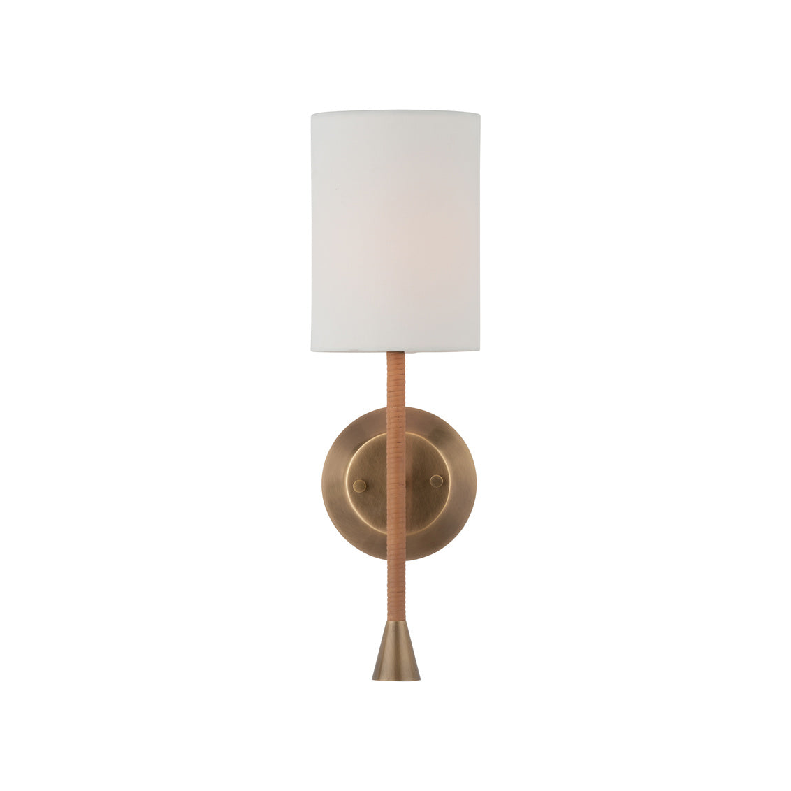 Wildwood Jaxson Wrapped Rattan Arm Wall Sconce