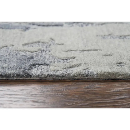 Boka Abstract Gray Large Area Rugs For Living Room - LOOMLAN - LOOMLAN - Area Rugs