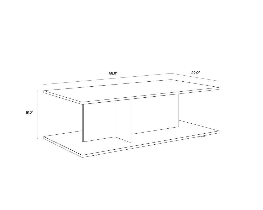 Madsen Coffee Table Natural Oak Modern Design