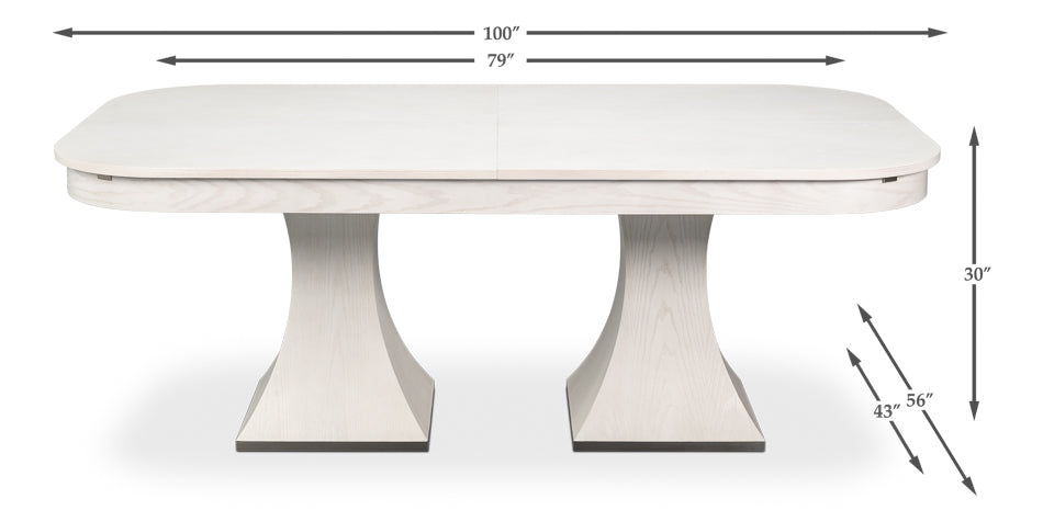Gramercy Park Jupe Rectangular Dining Table -- view 24
