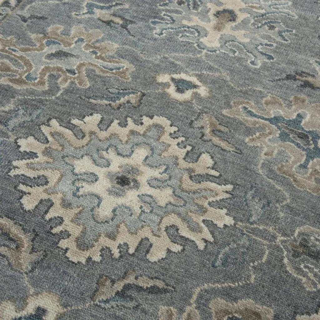 Clit Floral Gray Large Area Rugs For Living Room - LOOMLAN - LOOMLAN - Area Rugs