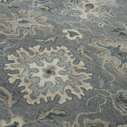 Clit Floral Gray Large Area Rugs For Living Room - LOOMLAN - LOOMLAN - Area Rugs