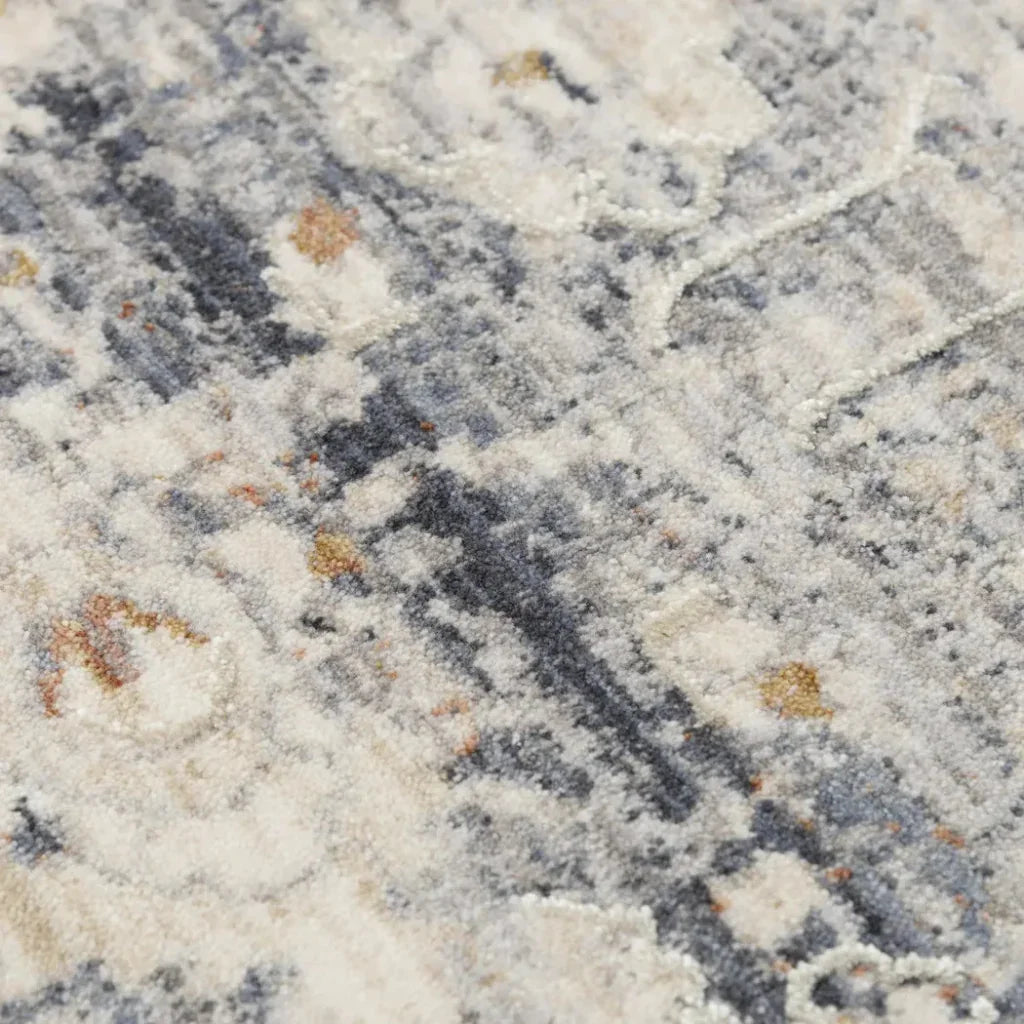 Cury Floral Ivory Area Rugs For Living Room -- ivory
