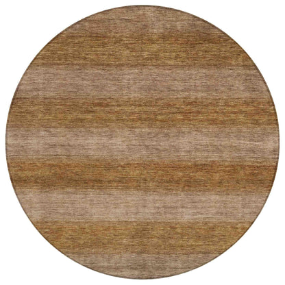 Haelius Brown Washable Indoor-Outdoor Rug