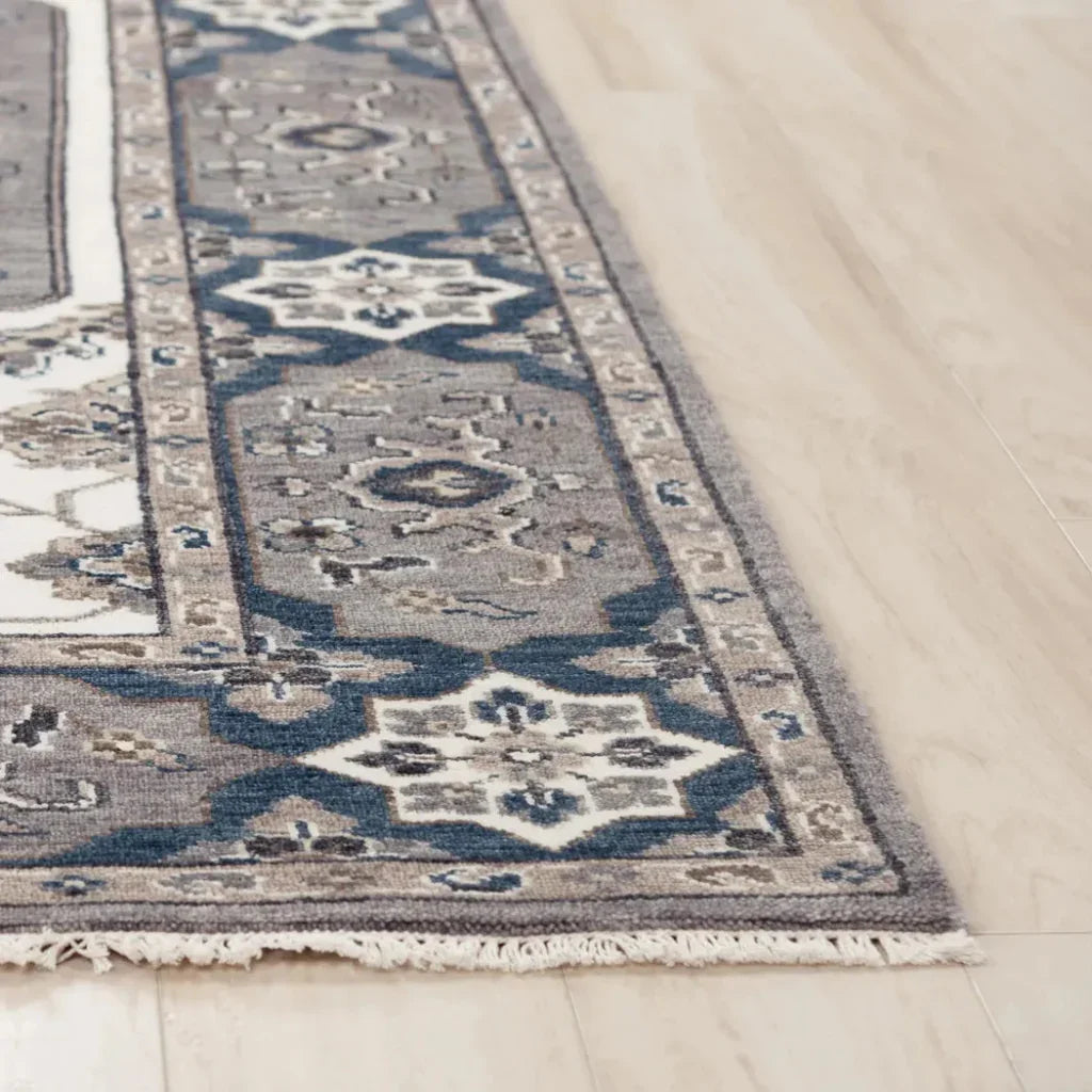 Broc Medallion Gray/ Large Area Rugs For Living Room - LOOMLAN - LOOMLAN - Area Rugs