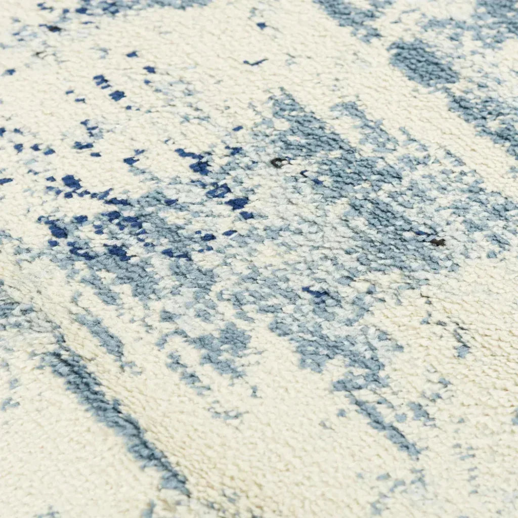 Coms Abstract Blue Kitchen Hallway Runner Rug - LOOMLAN - LOOMLAN - Area Rugs