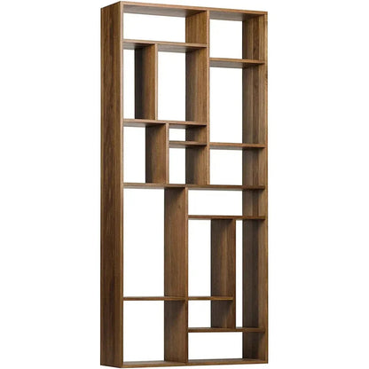 Malic Natural Wood Vertical Shelf