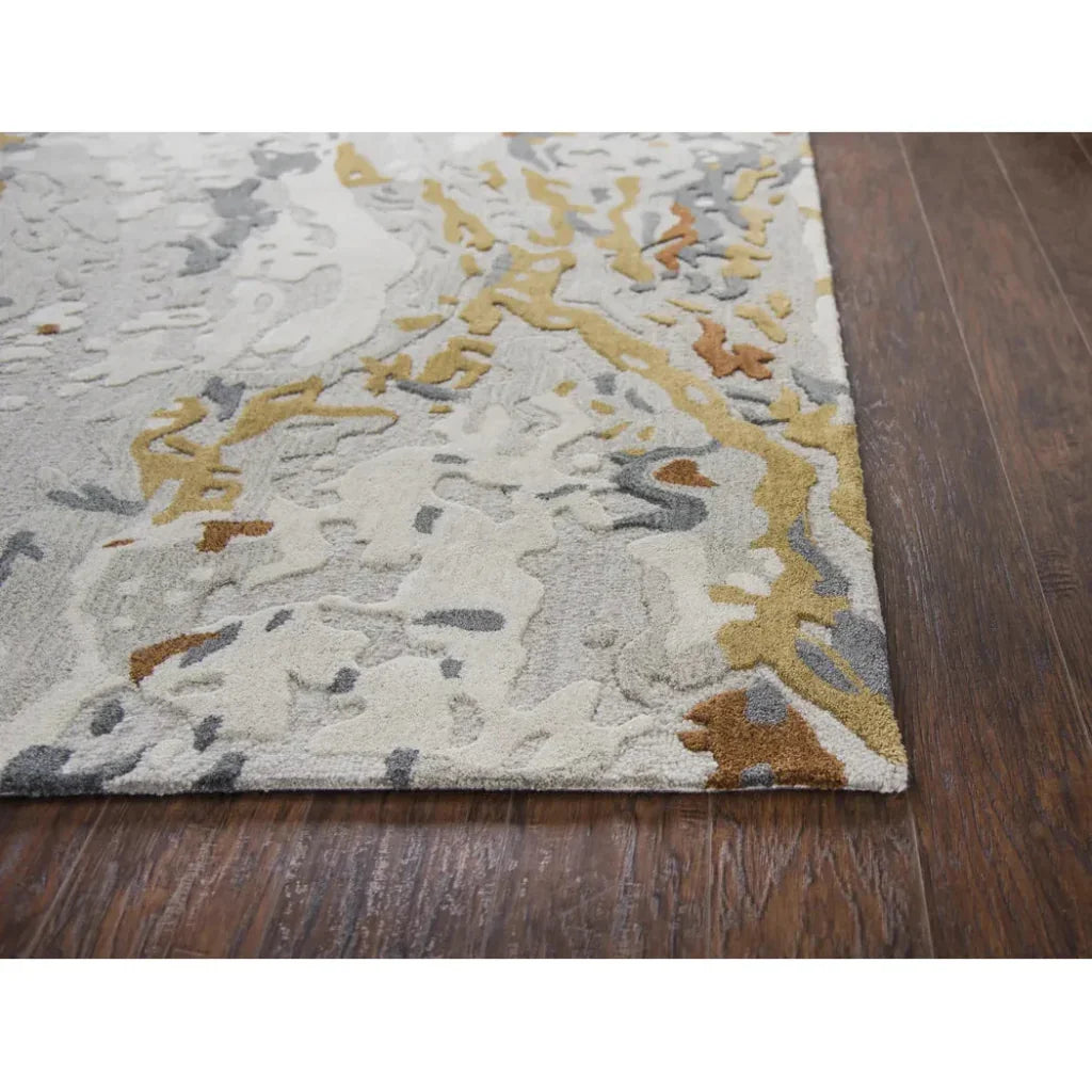 Cams Abstract Gray Large Area Rugs For Living Room -- gray