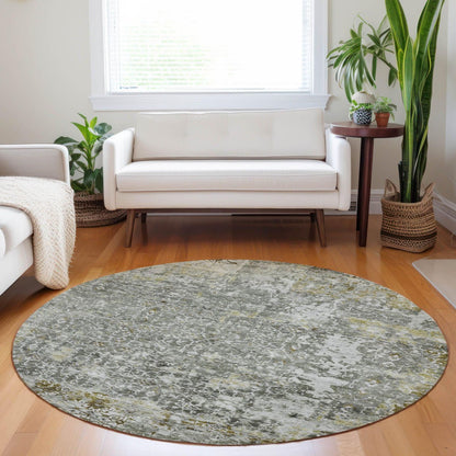 Jaelara Taupe Washable Indoor-Outdoor Rug
