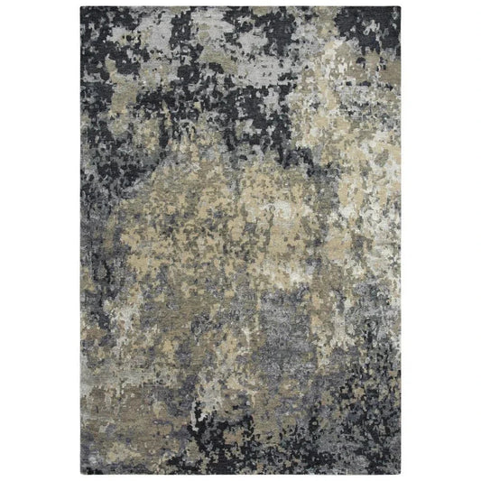 LOOMLAN Arse Abstract Charcoal Large Area Rugs