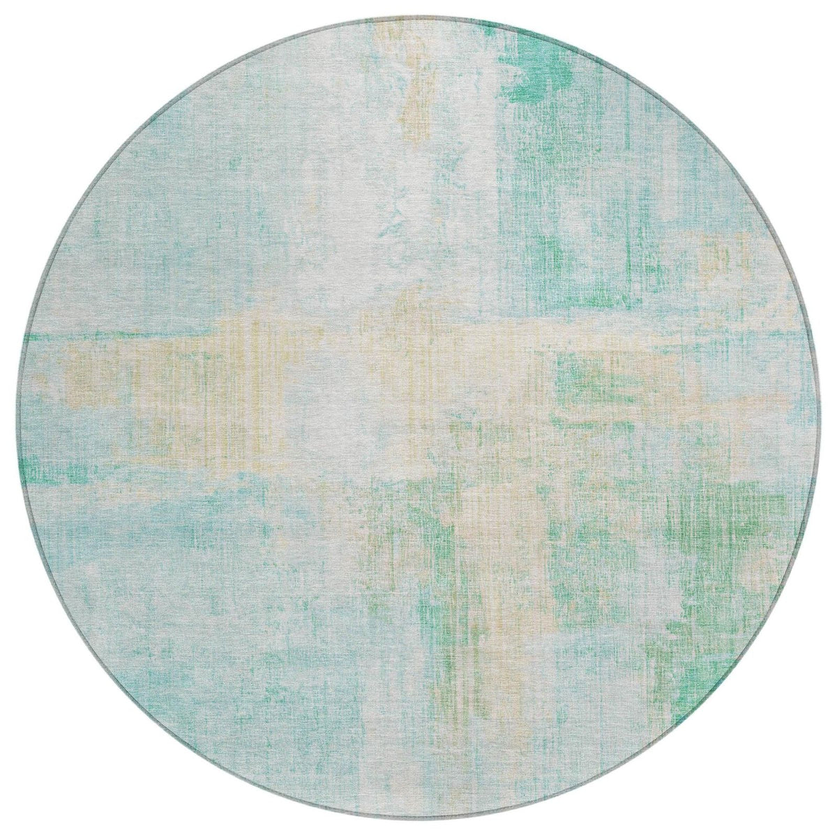 Jaelor Teal Washable Indoor-Outdoor Rug