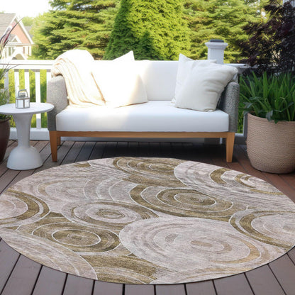 Jaelain Brown Washable Indoor-Outdoor Rug