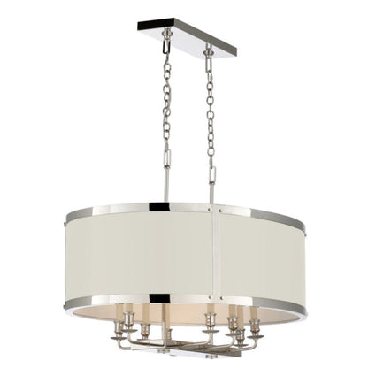 High Street Metal White Chandelier