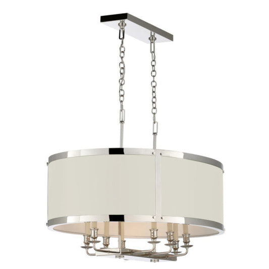 High Street Metal White Chandelier