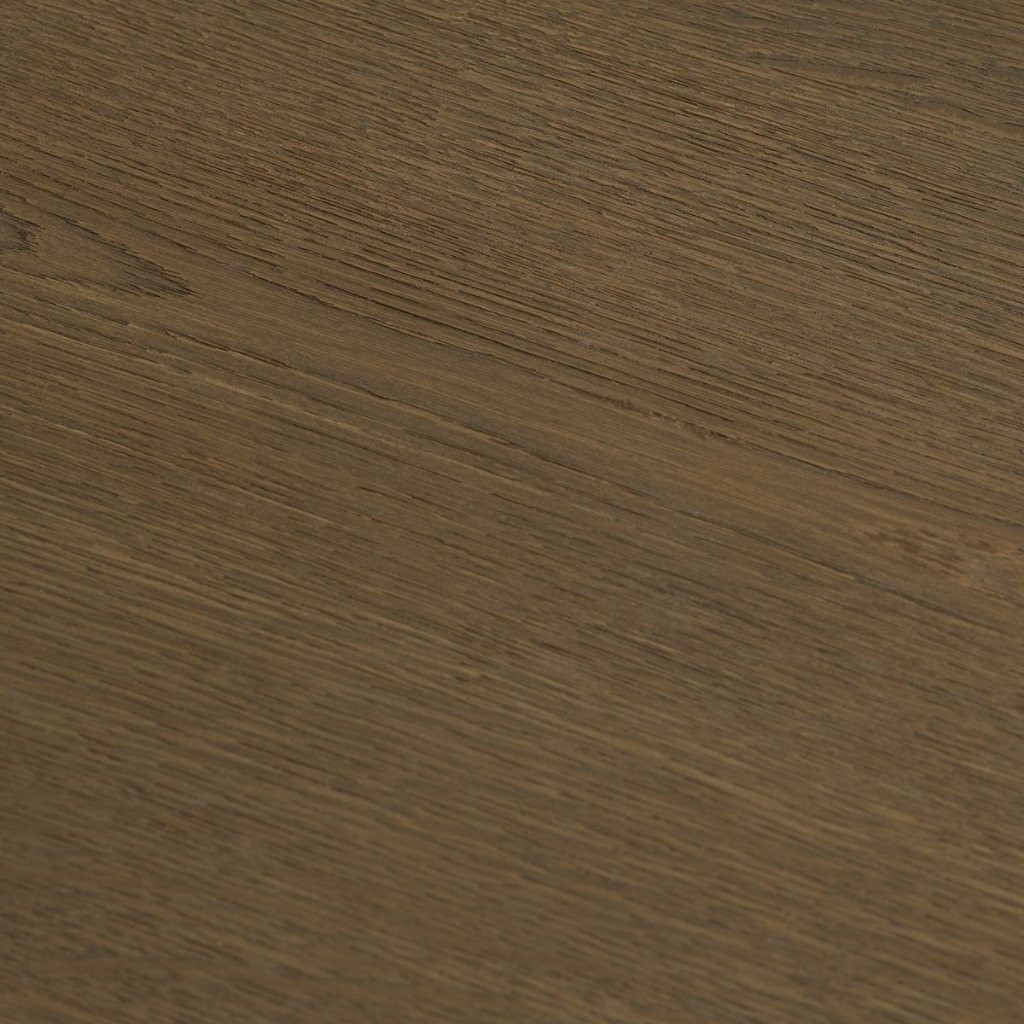 Lyonne 42" Round Medium Brown Oak Wood Pedestal Dining Table -- Medium Brown