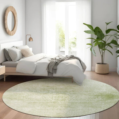 Kaelas Green Washable Indoor-Outdoor Rug