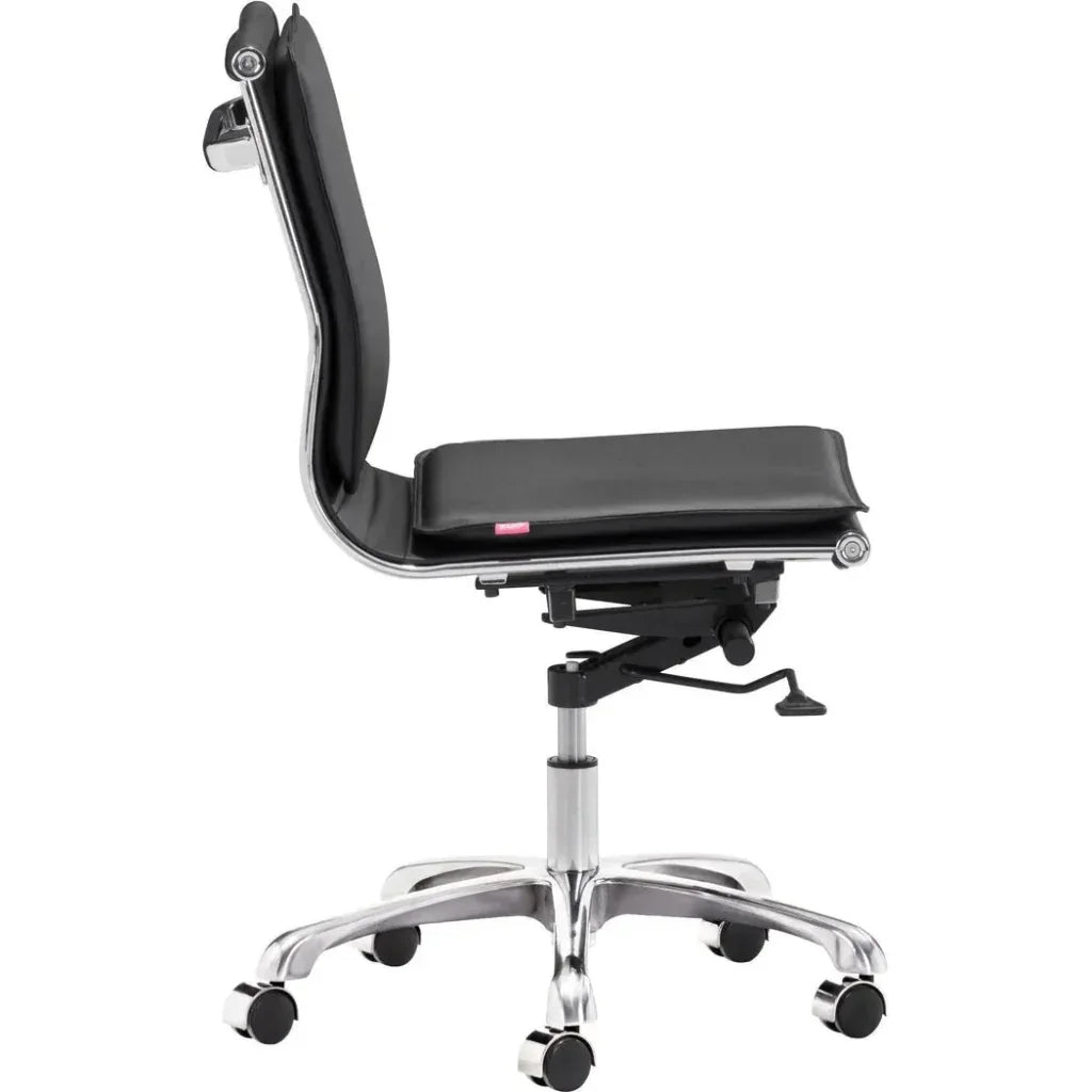 Lider Plus Armless Office Chair Black -- view 3