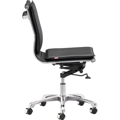Lider Plus Armless Office Chair Black -- view 3