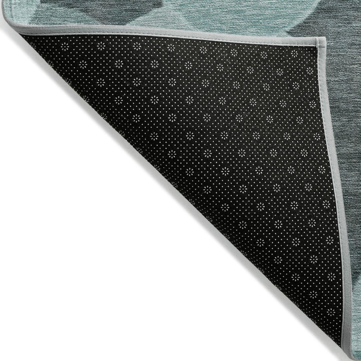 Jaelanor Teal Washable Indoor-Outdoor Rug