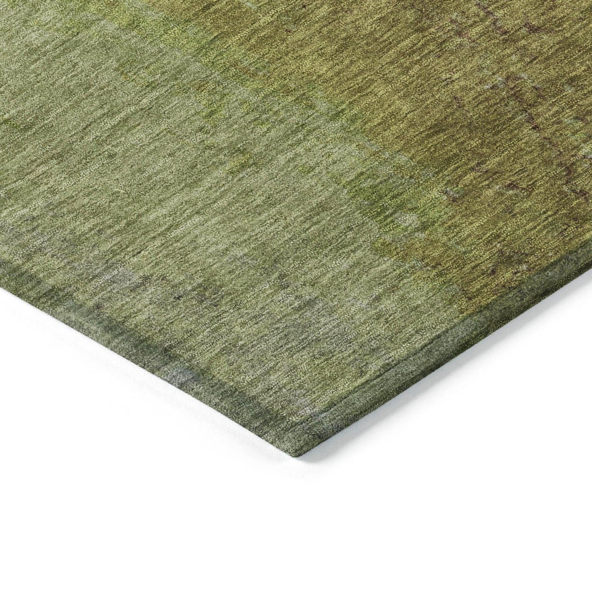 Iriel Green Washable Indoor-Outdoor Rug