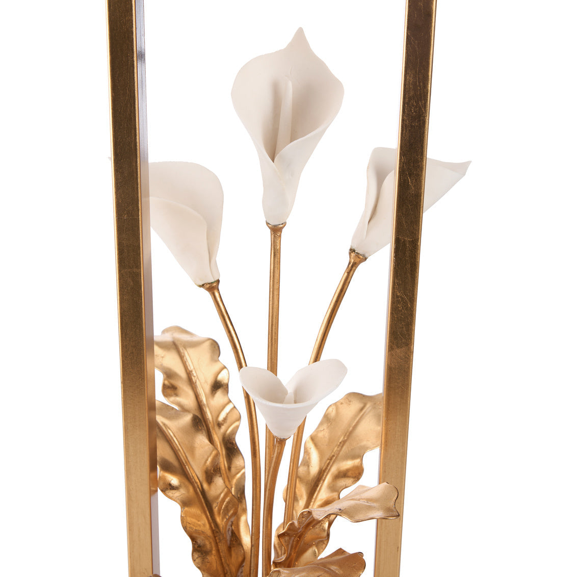 Chelsea House Cain Calla Lily Metal Golden Table Lamp