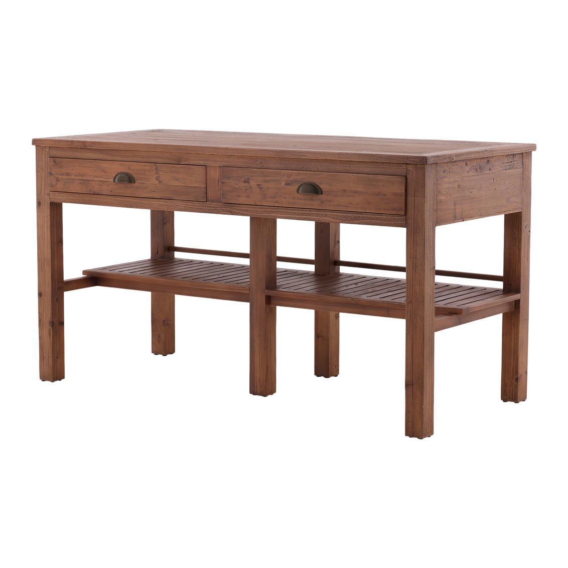 Furniture Classics Starling Two Drawers Wood Kitchen Island