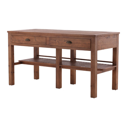 Furniture Classics Starling Two Drawers Wood Kitchen Island