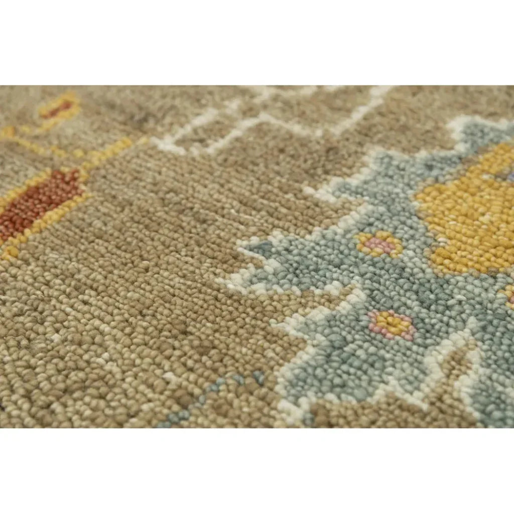 Cohu Floral Tan Large Area Rugs For Living Room - LOOMLAN - LOOMLAN - Area Rugs