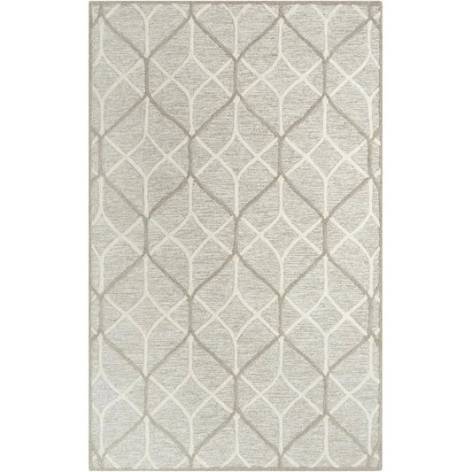 LOOMLAN Aqsa Geometric Brown Living Room Rug Area Rugs
