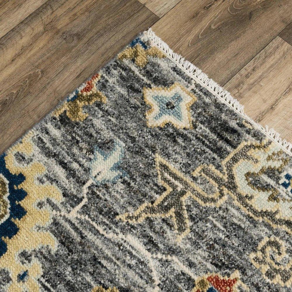 Abra Floral Gray Large Area Rugs For Living Room - LOOMLAN - LOOMLAN - Area Rugs