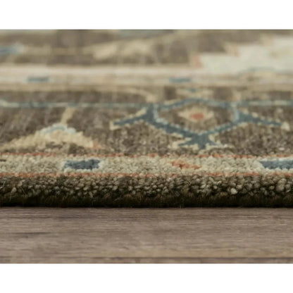 Ados Medallion Dark Brown Large Area Rugs - LOOMLAN - LOOMLAN - Area Rugs