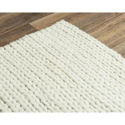 Byas Solid Beige Living Room Rug -- beige