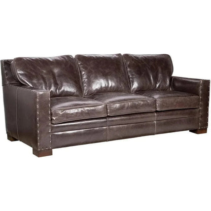 Chesapeake Custom Chill - Coastal Leather Couch -- view 5