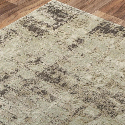 Dhan Abstract Green Large Area Rugs For Living Room -- green