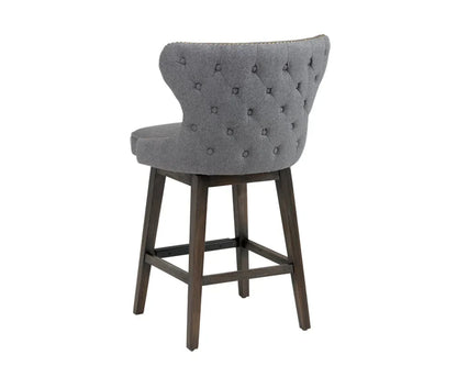 Ariana Leather Upholstered Swivel Counter Stool