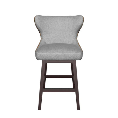 Ariana Leather Upholstered Swivel Counter Stool