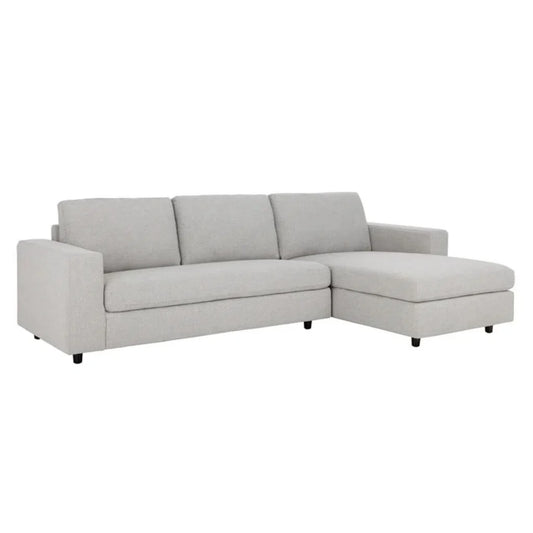 Ethan Fabric Upholstered Raf Sofa Chaise