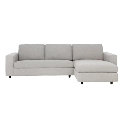 Ethan Fabric Upholstered Raf Sofa Chaise